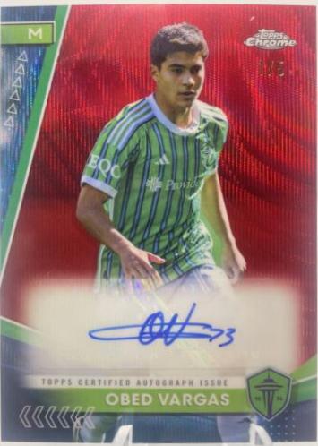 Obed Vargas [Red Wave Refractor] #CA-OV