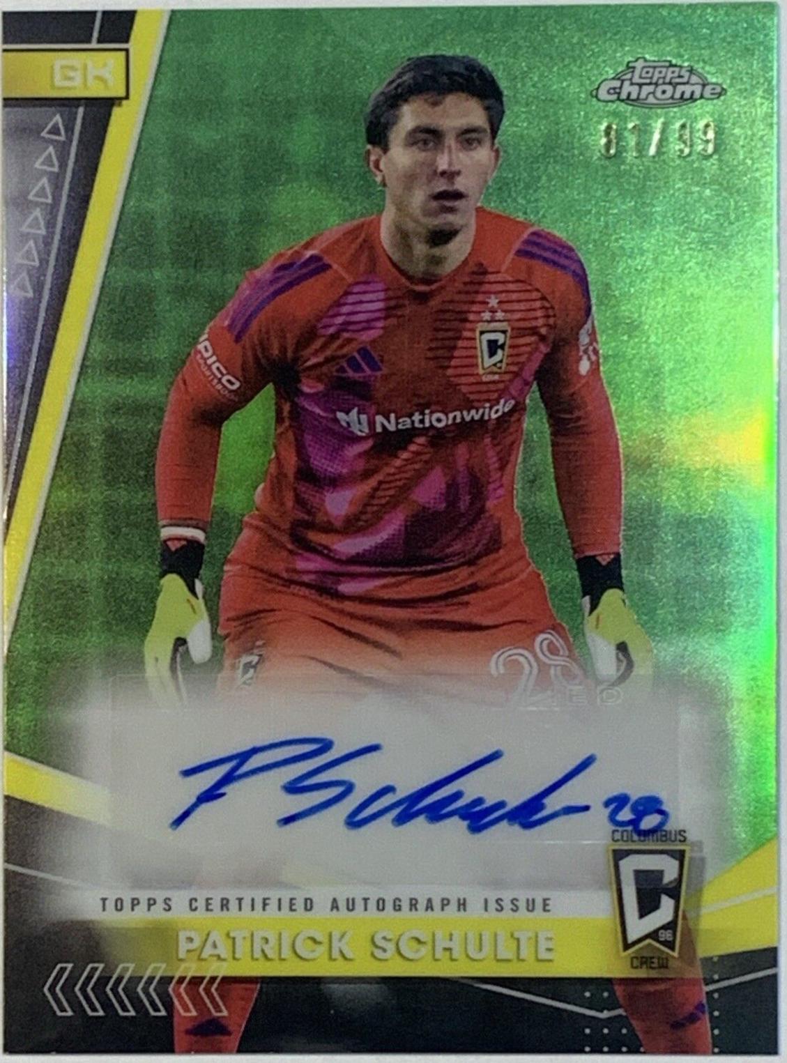 Patrick Schulte [Neon Green Refractor] #CA-PS