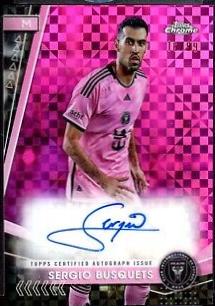 Sergio Busquets [Pink Refractor Mania Pink X-Fractor] #CA-SB