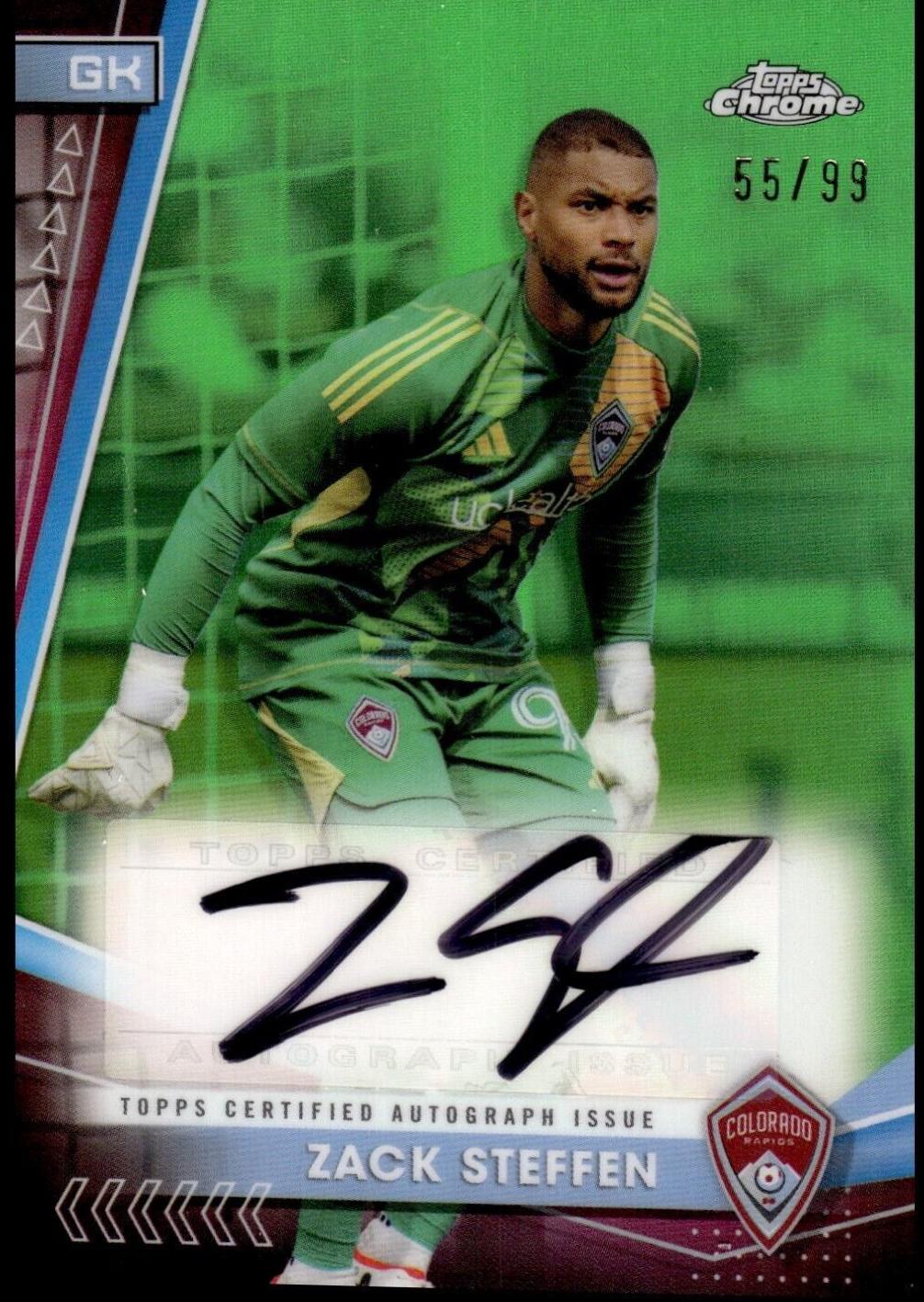 Zack Steffen [Neon Green Refractor] #CA-ZS
