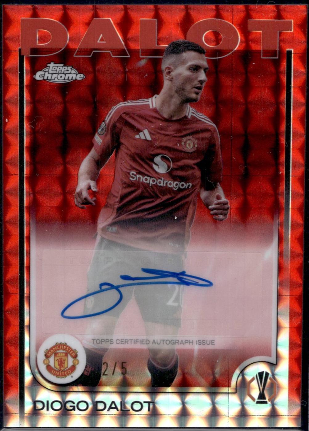 Diogo Dalot [Red Geometric Refractor] #CA-DT
