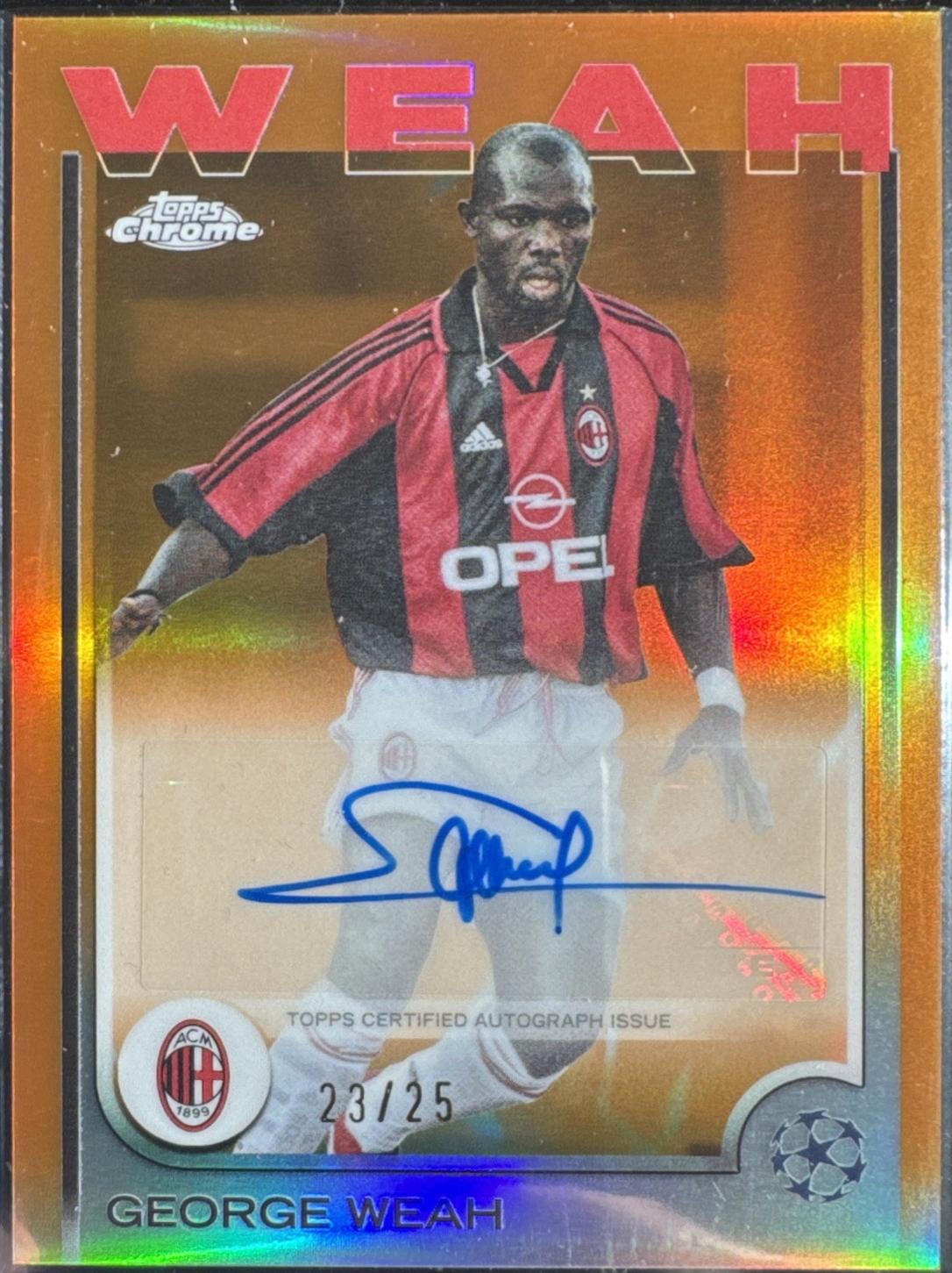 George Weah [Orange Refractor] #CA-GW