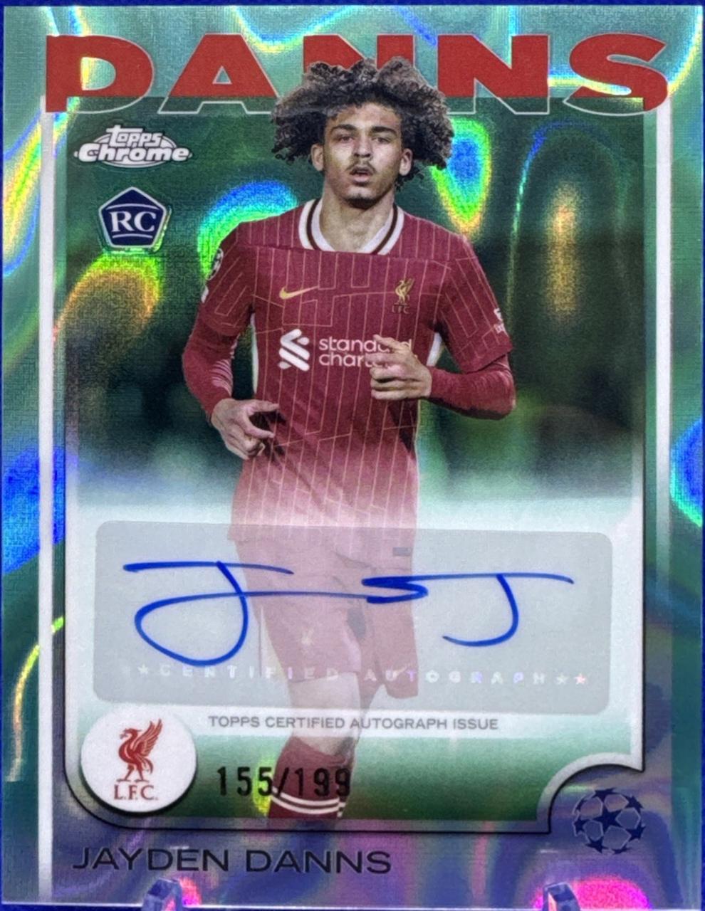 Jayden Danns [Aqua Lava Refractor] #CA-JD
