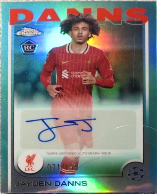Jayden Danns [Aqua Refractor] #CA-JD
