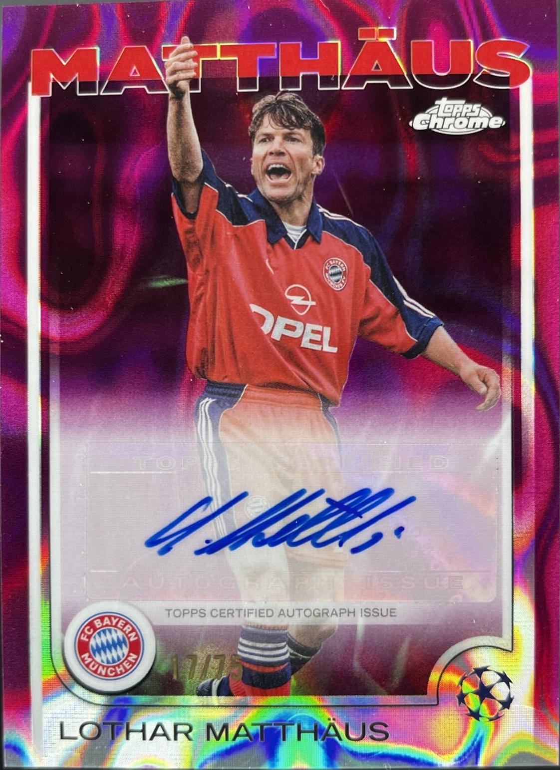 Lothar Matthaus [Magenta Lava Refractor] #CA-LO