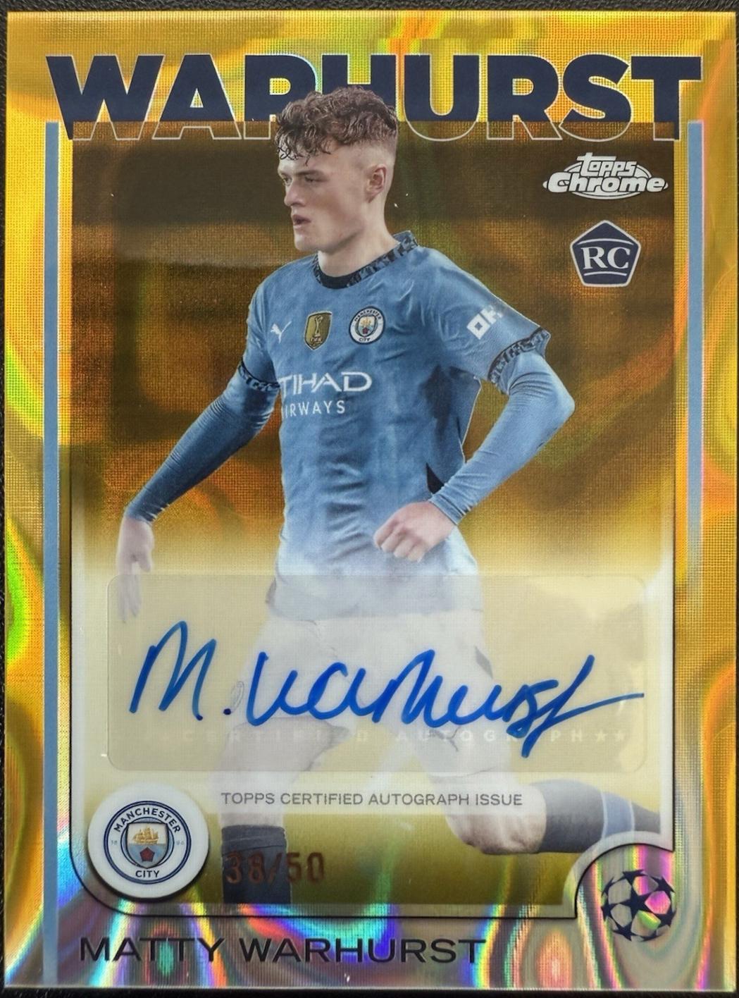 Matty Warhurst [Gold Lava Refractor] #CA-MW