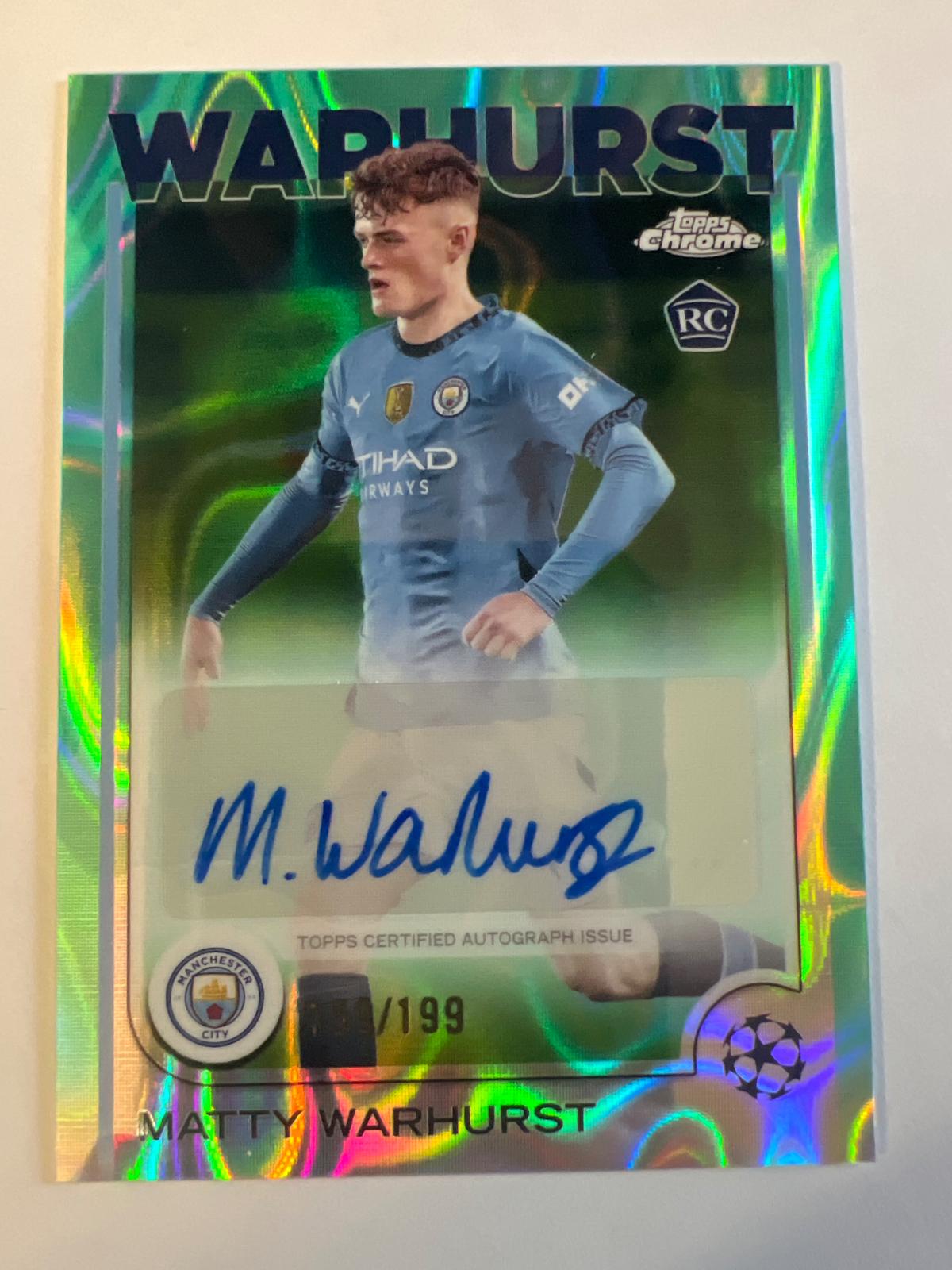 Matty Warhurst [Green Lava Refractor] #CA-MW