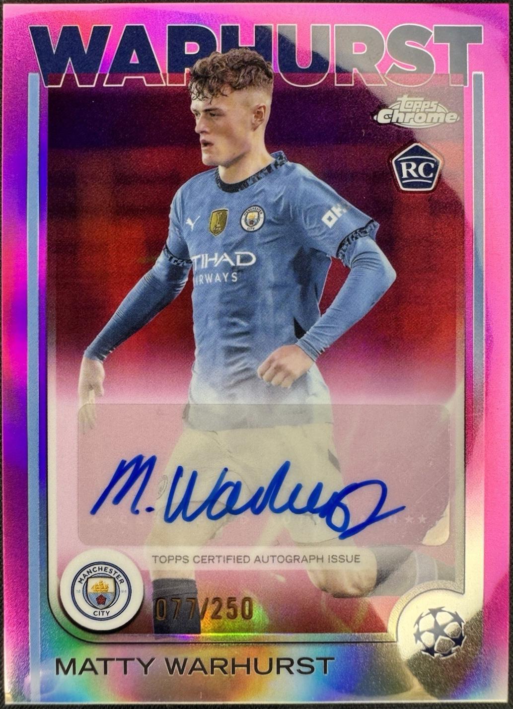 Matty Warhurst [Pink Refractor] #CA-MW