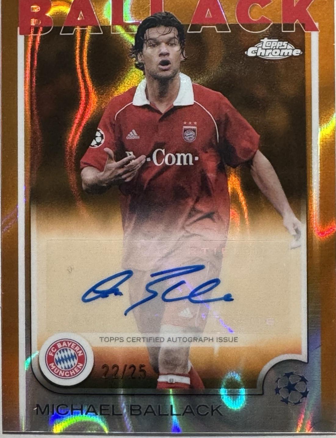 Michael Ballack [Orange Lava Refractor] #CA-MB
