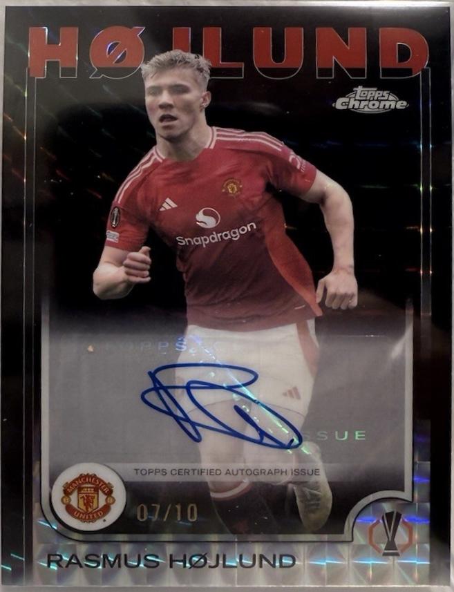 Rasmus Hojlund [Black Geometric Refractor] #CA-RH