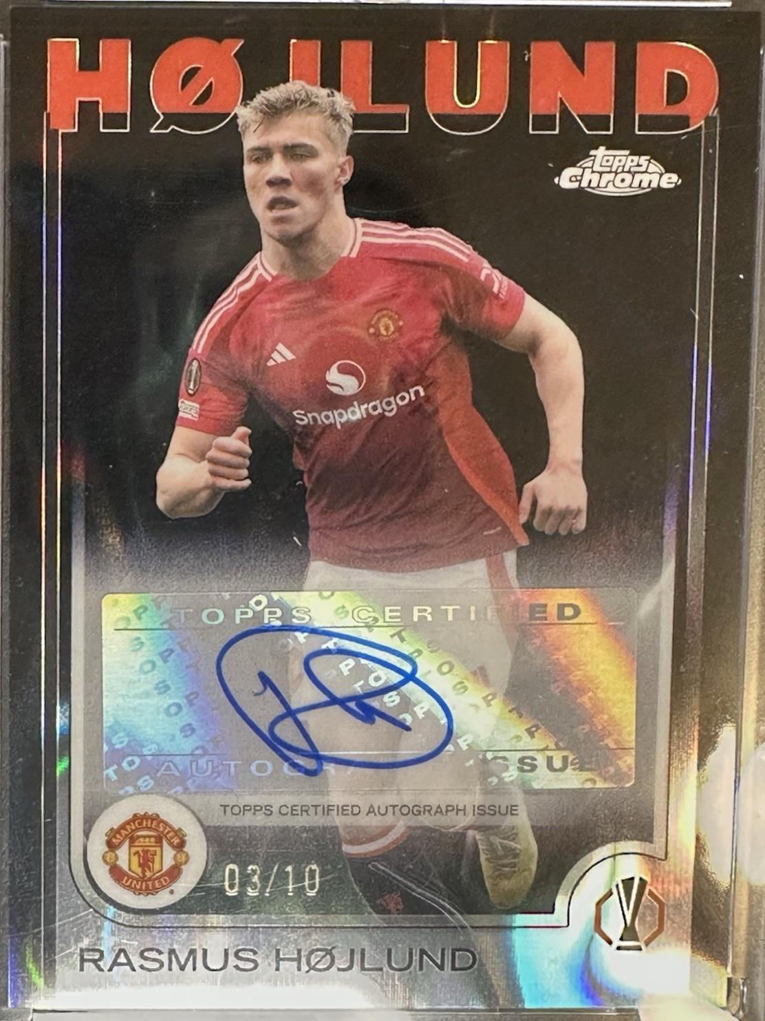 Rasmus Hojlund [Black Refractor] #CA-RH