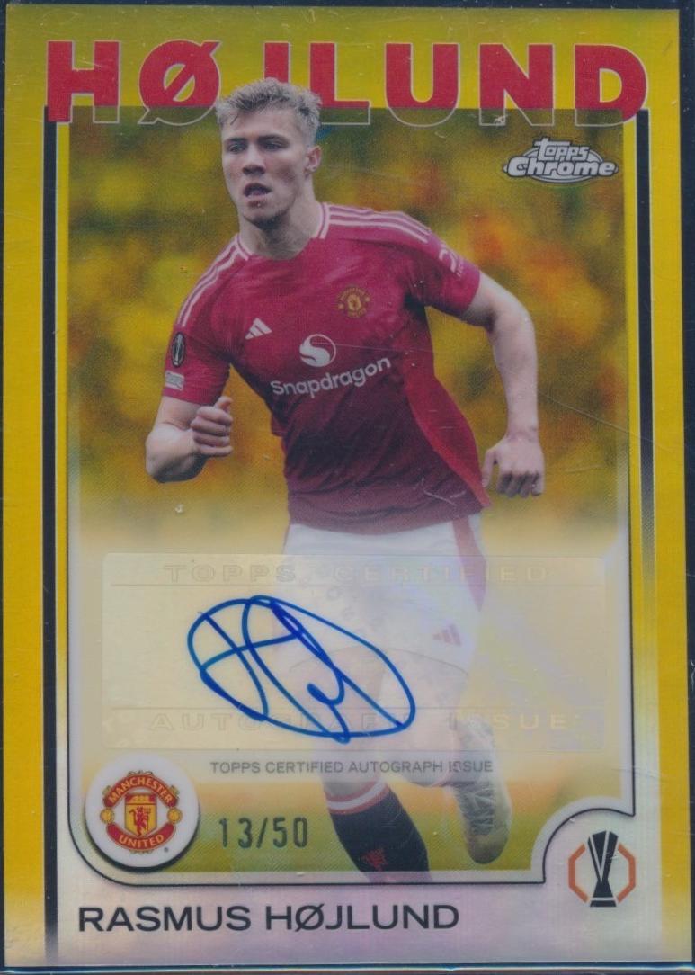 Rasmus Hojlund [Gold Refractor] #CA-RH