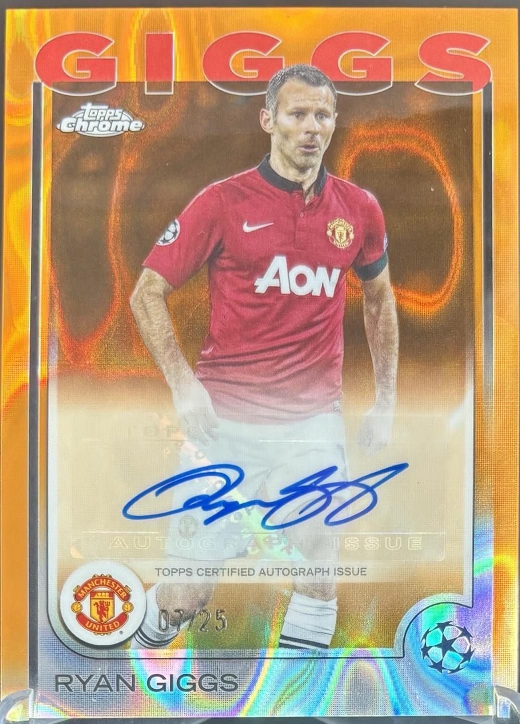 Ryan Giggs [Orange Lava Refractor] #CA-RG