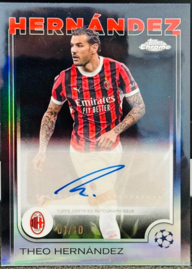 Theo Hernandez [Black Refractor] #CA-HE