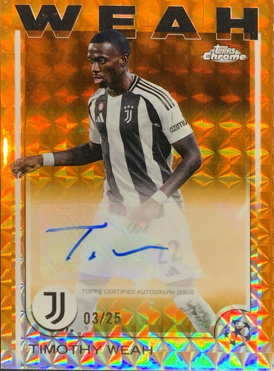 Timothy Weah [Orange Refractor] #CA-TW
