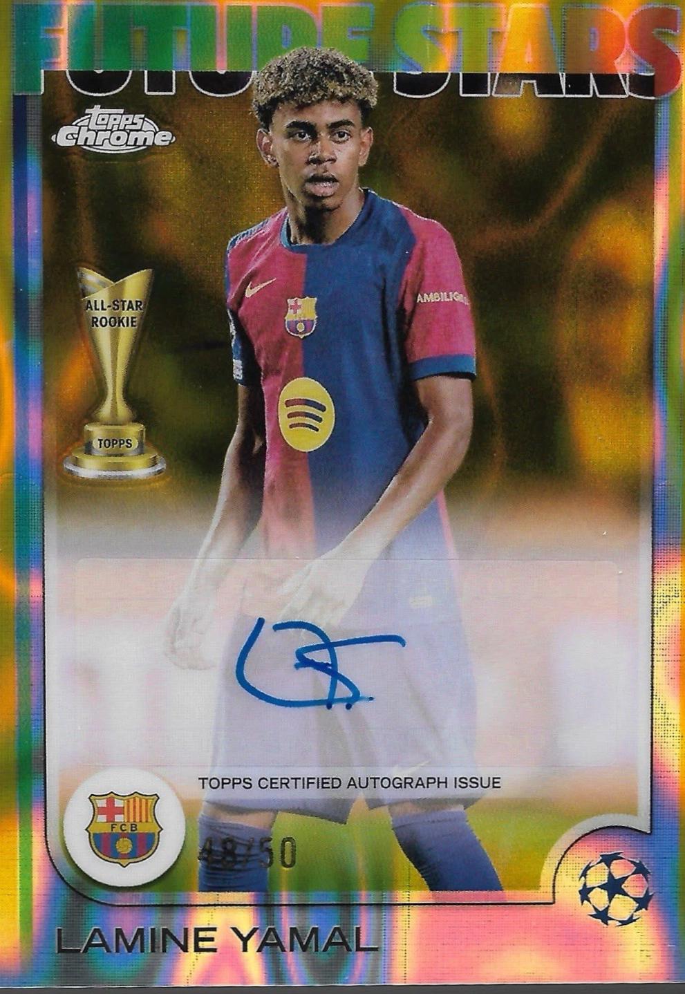 Lamine Yamal [Gold Lava Refractor] #FSA-LY