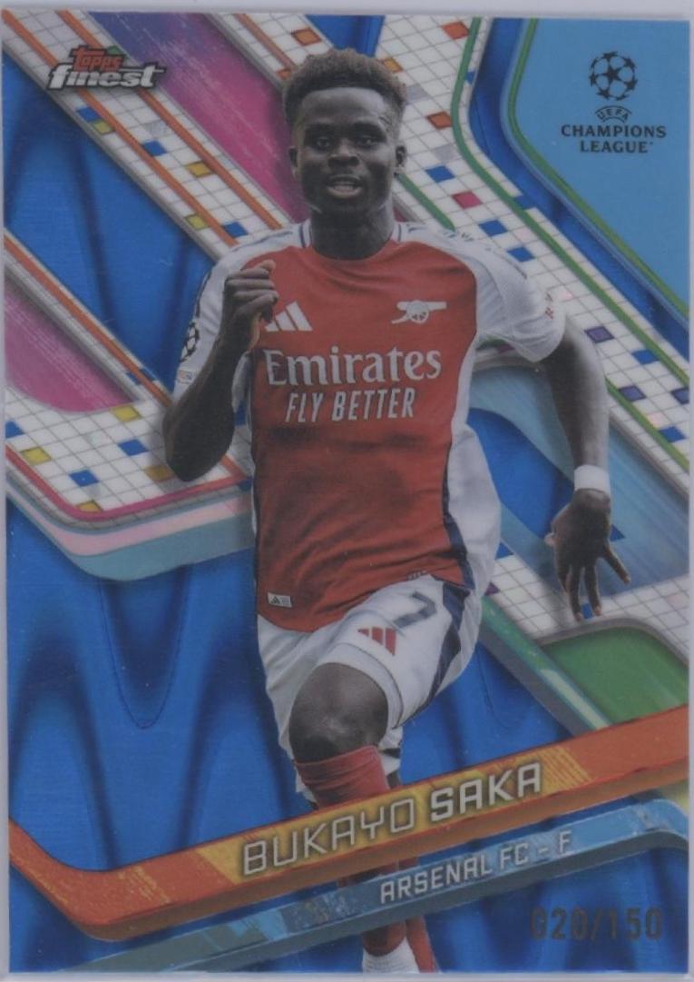 Bukayo Saka [Blue Raywave Refractor] #77