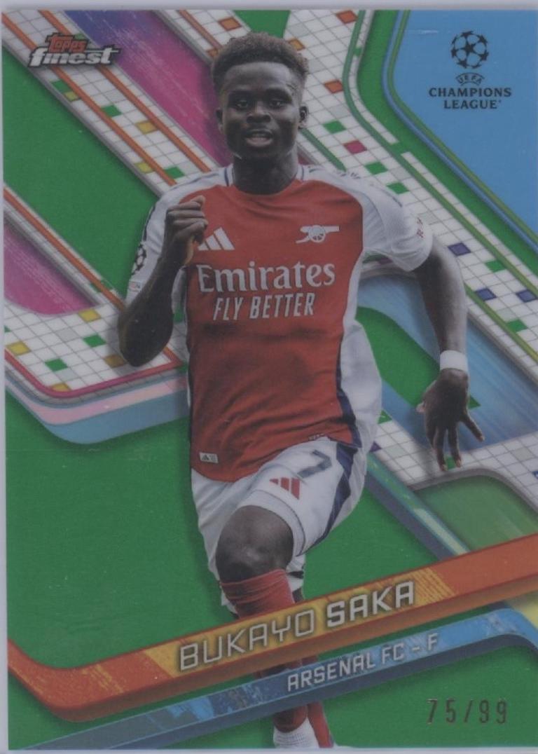 Bukayo Saka [Green Refractor] #77