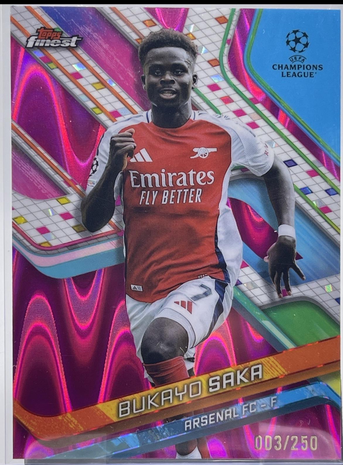 Bukayo Saka [Pink Raywave Refractor] #77