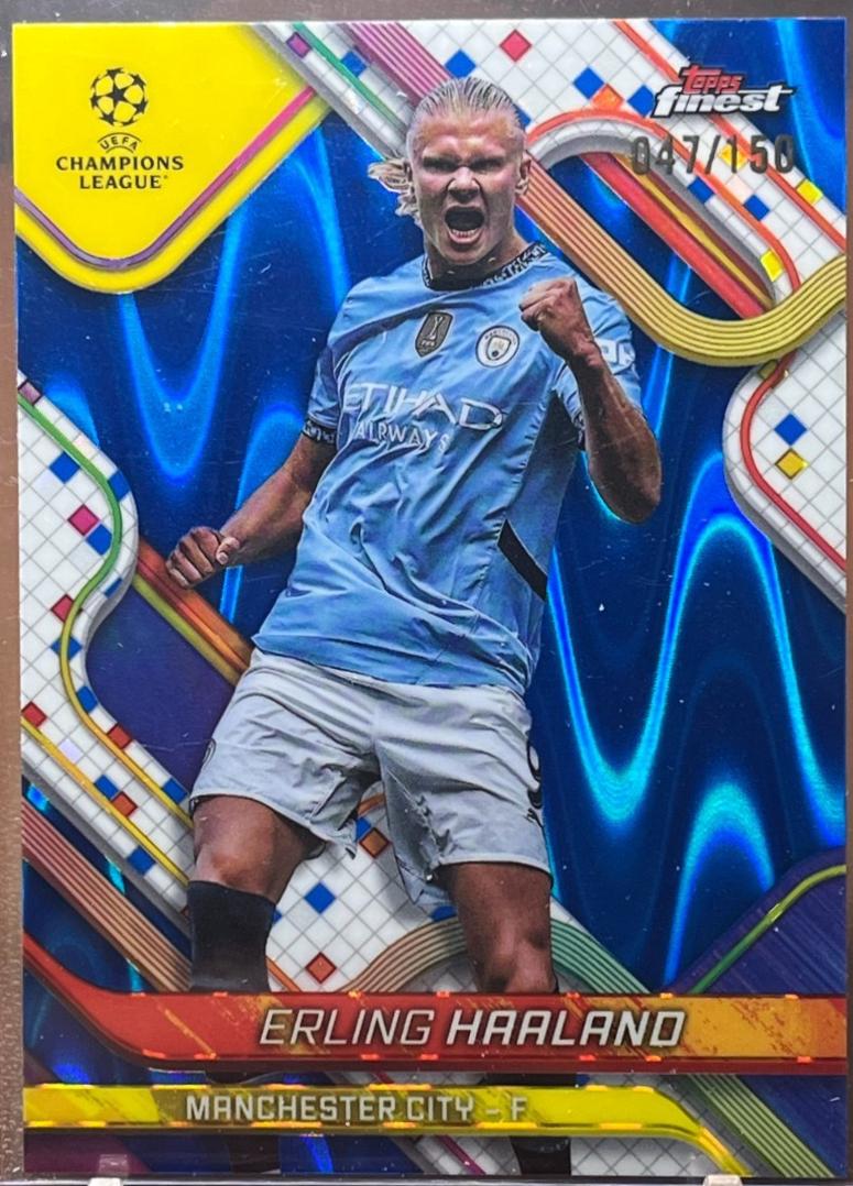 Erling Haaland [Blue Raywave Refractor] #50