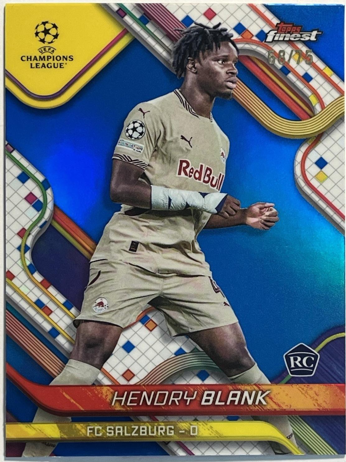 Hendry Blank [Blue Refractor] #128