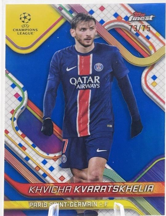 Khvicha Kvaratskhelia [Blue Refractor] #97