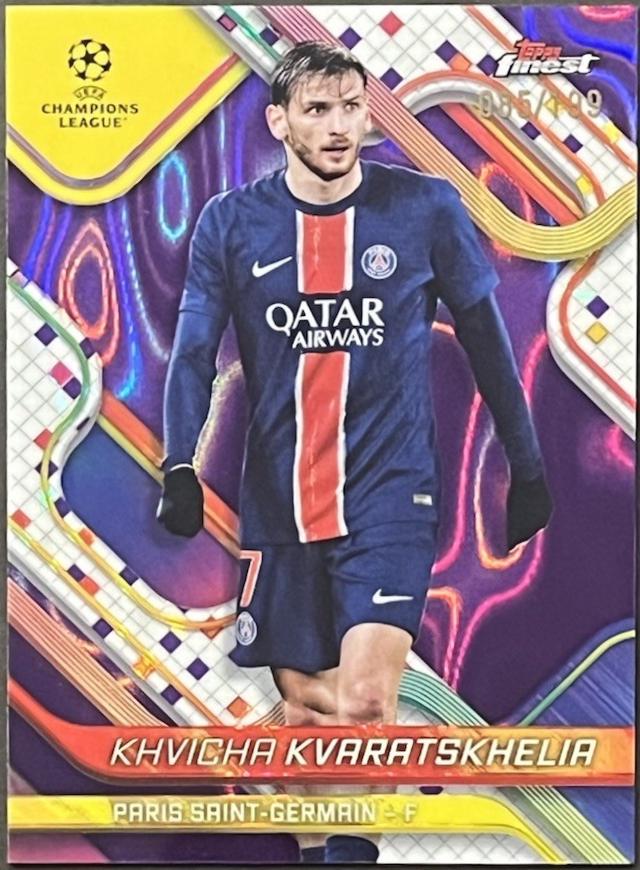 Khvicha Kvaratskhelia [Purple Lava Refractor] #97
