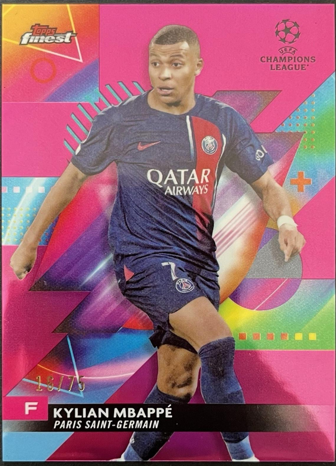 Kylian Mbappe [Pink Raywave Refractor] #9