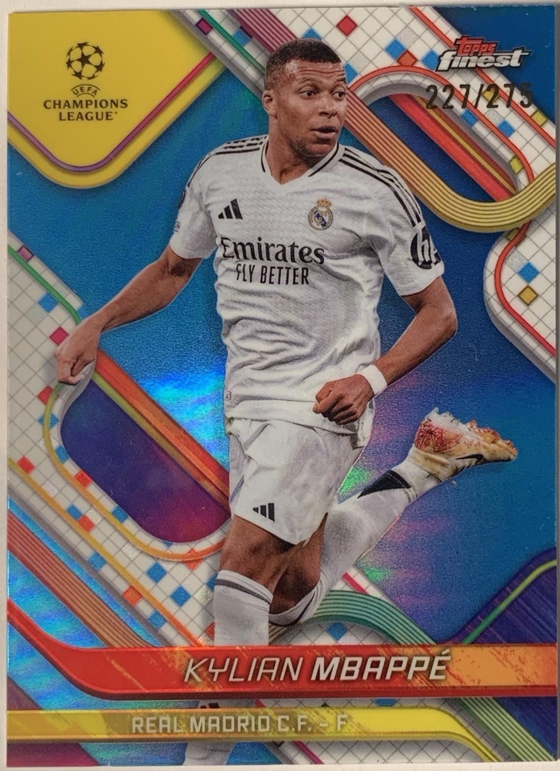 Kylian Mbappe [Sky Blue Refractor] #9