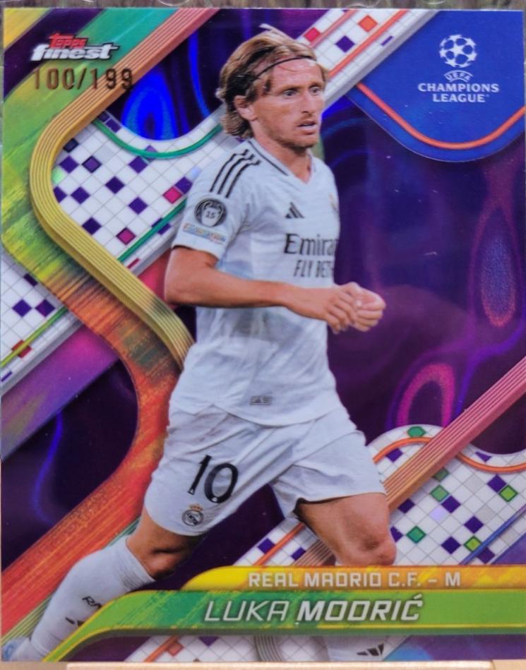 Luka Modric [Purple Lava Refractor] #10