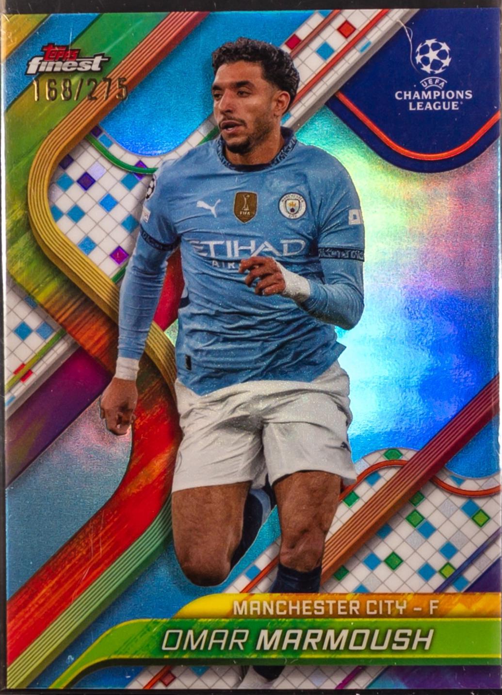 Omar Marmoush [Sky Blue Refractor] #108