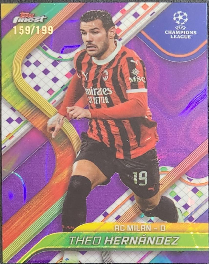 Theo Hernandez [Purple Lava Refractor] #143