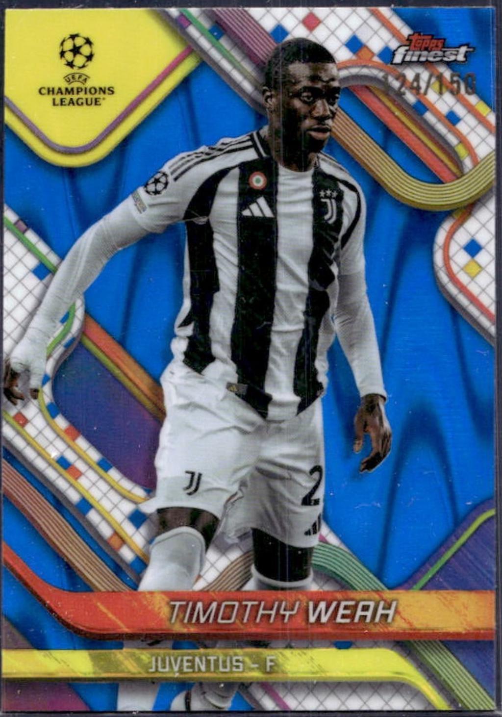Timothy Weah [Blue Raywave Refractor] #2