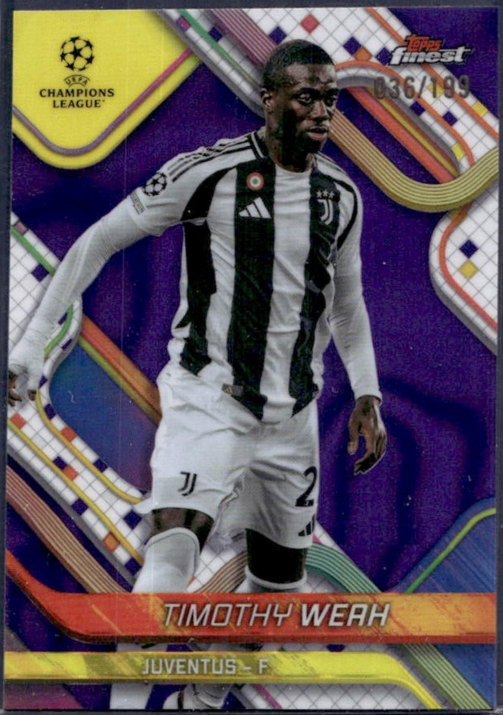 Timothy Weah [Purple Lava Refractor] #2