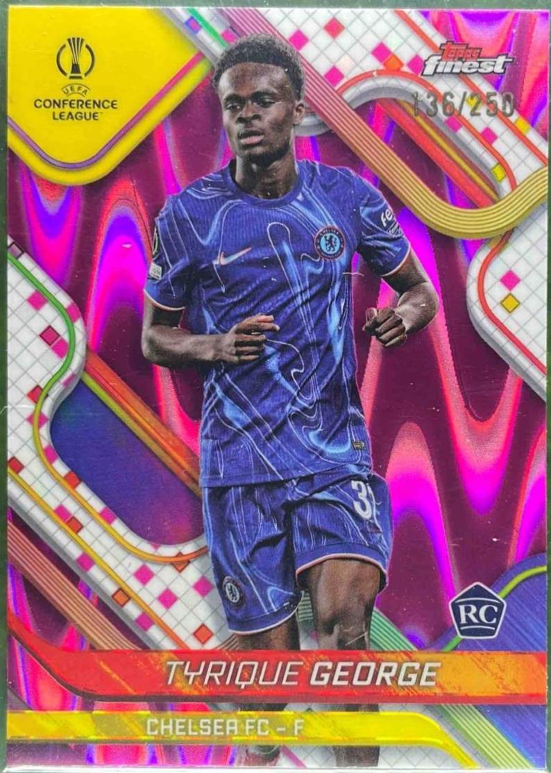 Tyrique George [Pink Raywave Refractor] #96
