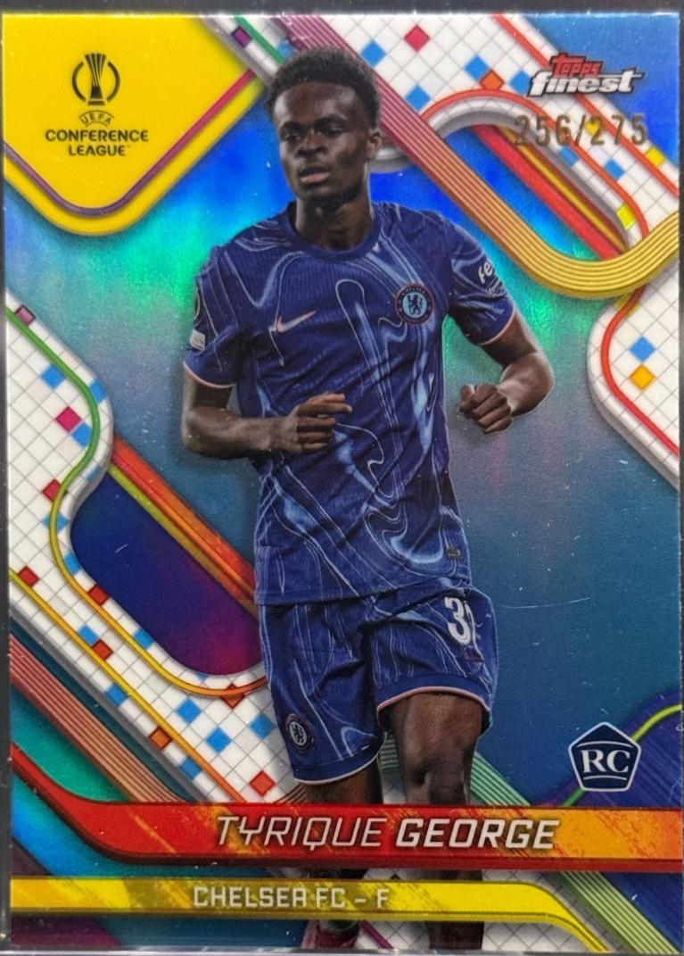 Tyrique George [Sky Blue Refractor] #96