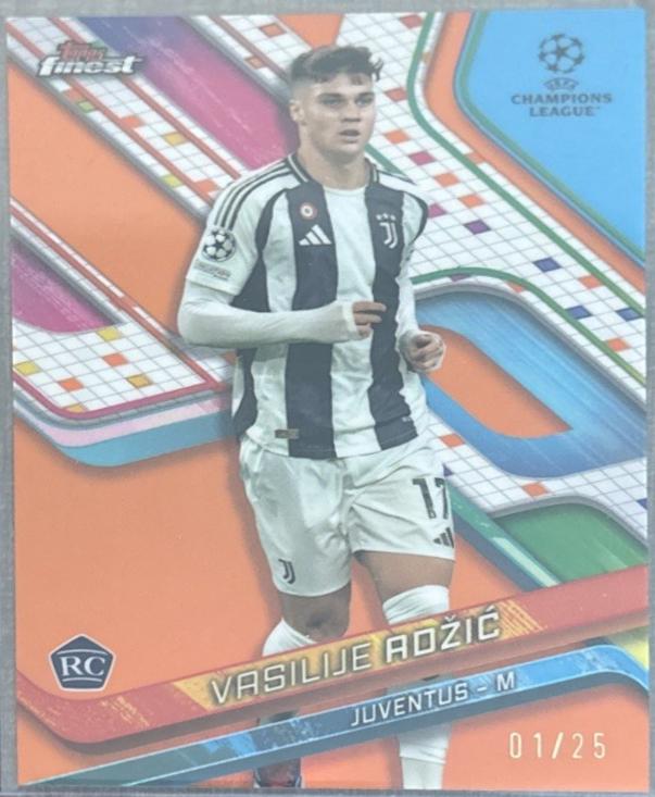 Vasilije Adzic [Orange Refractor Extended Rookie Variation] #160