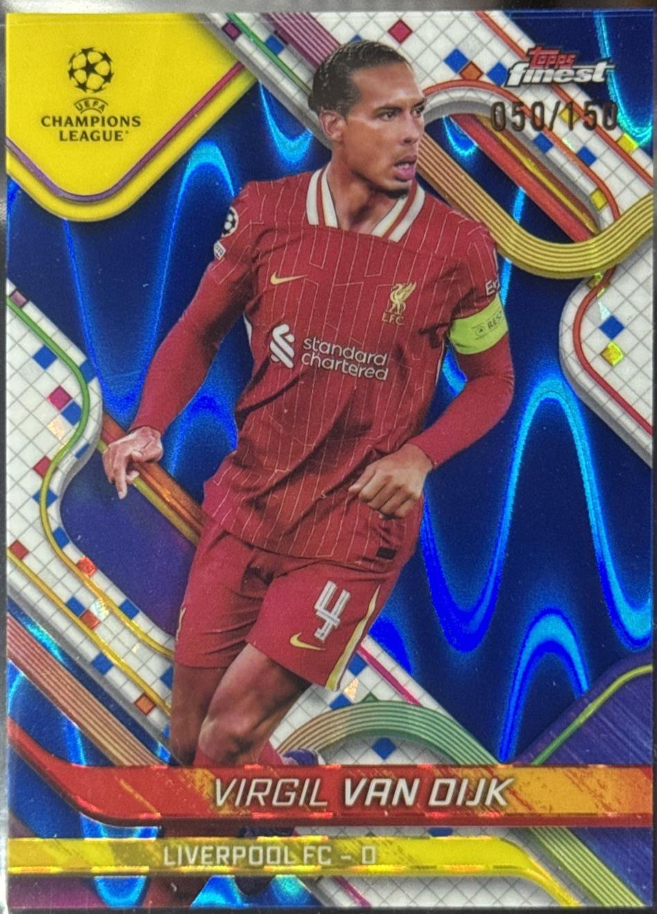 Virgil van Dijk [Blue Raywave Refractor] #120
