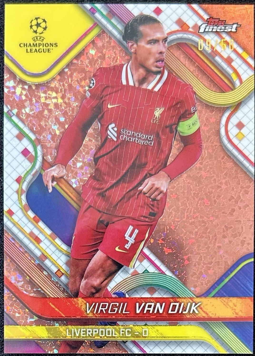 Virgil van Dijk [Rose Gold Mini-Diamond Refractor] #120