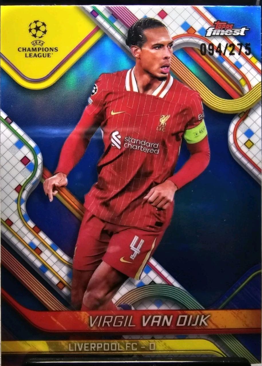 Virgil van Dijk [Sky Blue Refractor] #120