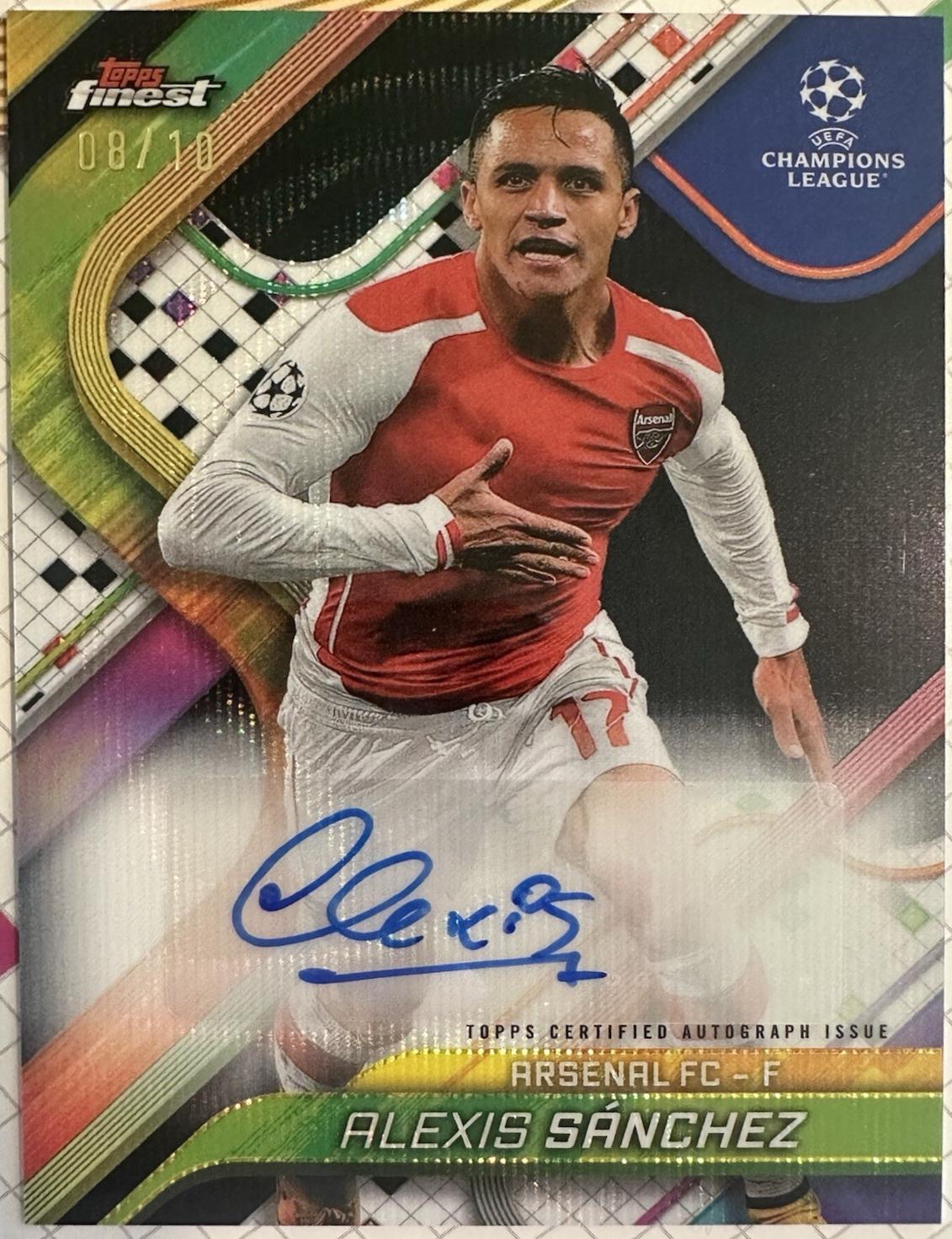 Alexis Sanchez [Orange Refractor] #BA-AX