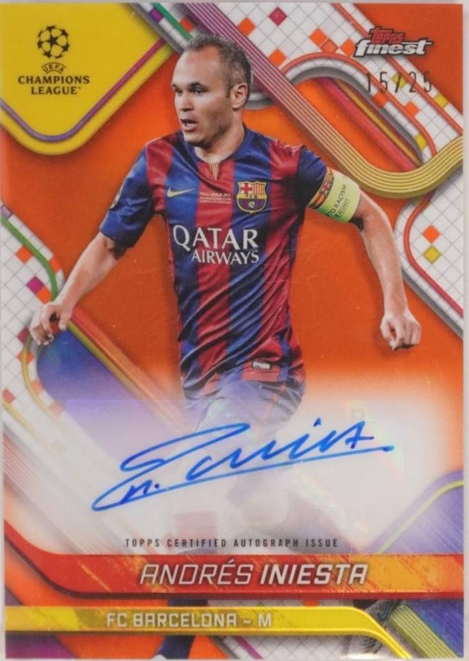 Andres Iniesta [Orange Refractor] #BA-IN
