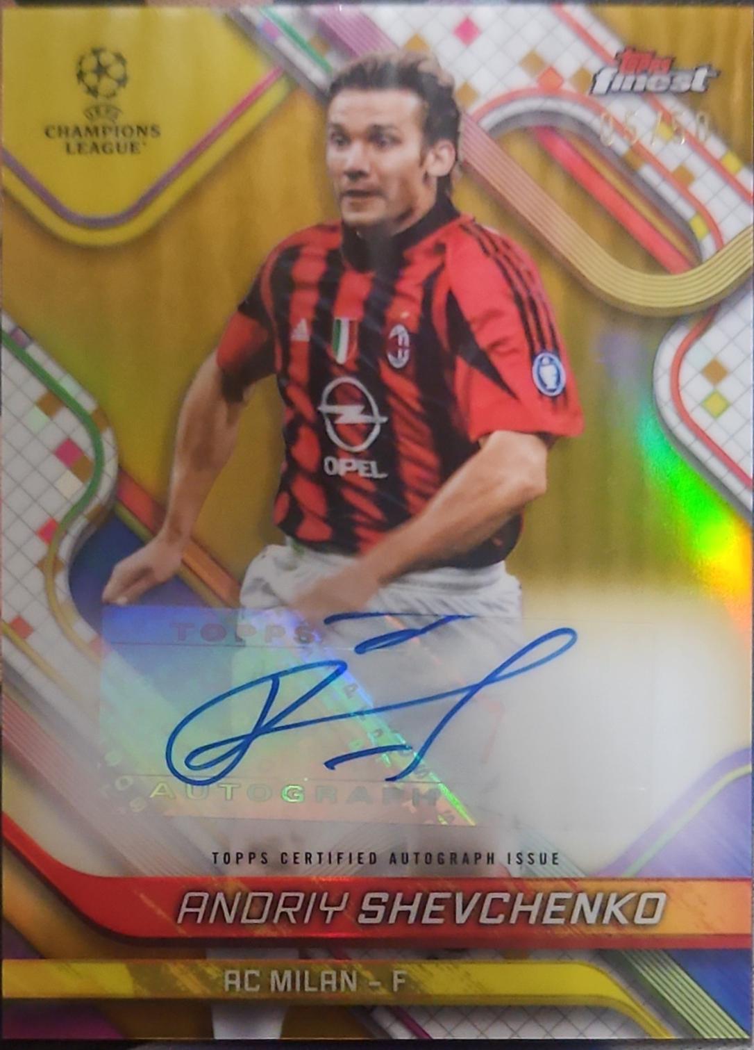 Andriy Shevchenko [Gold Refractor] #BA-SV