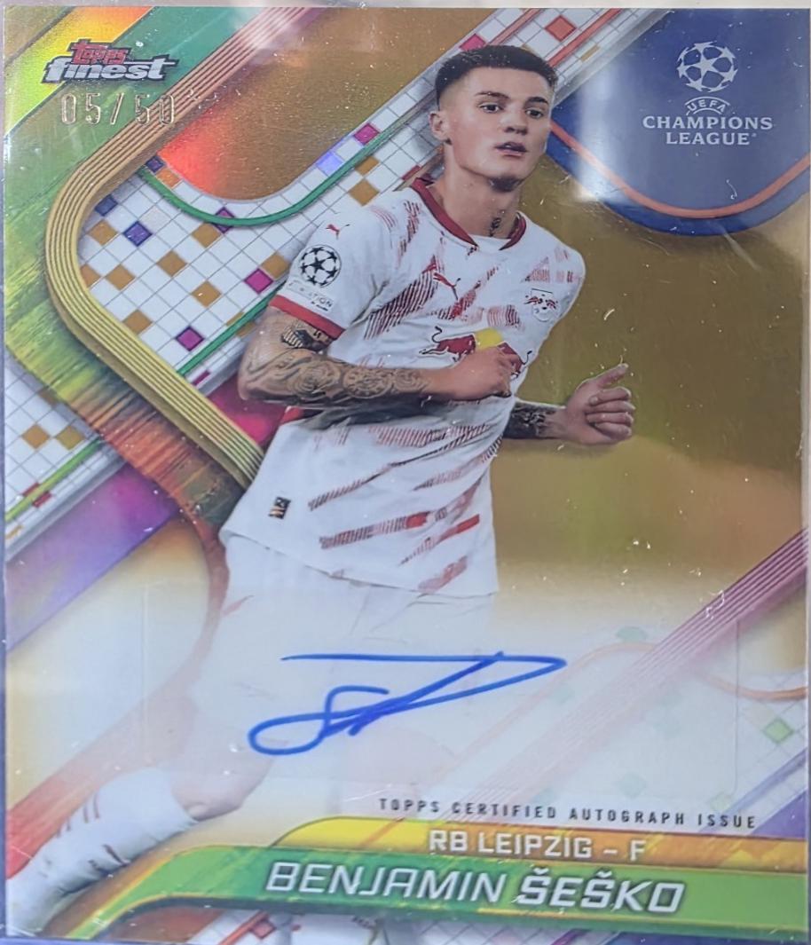 Benjamin Sesko [Gold Refractor] #BA-SE
