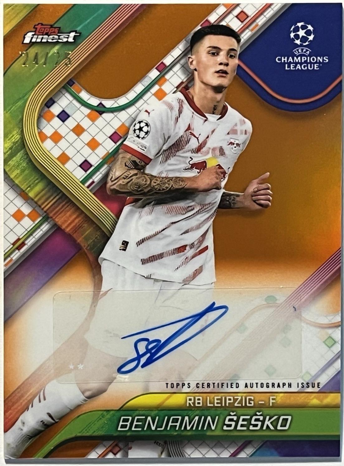 Benjamin Sesko [Orange Refractor] #BA-SE