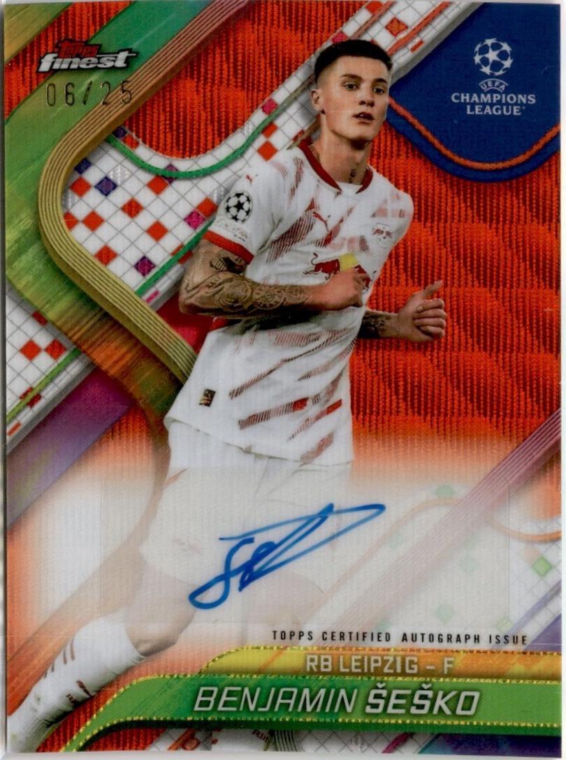 Benjamin Sesko [Orange Wave Refractor] #BA-SE