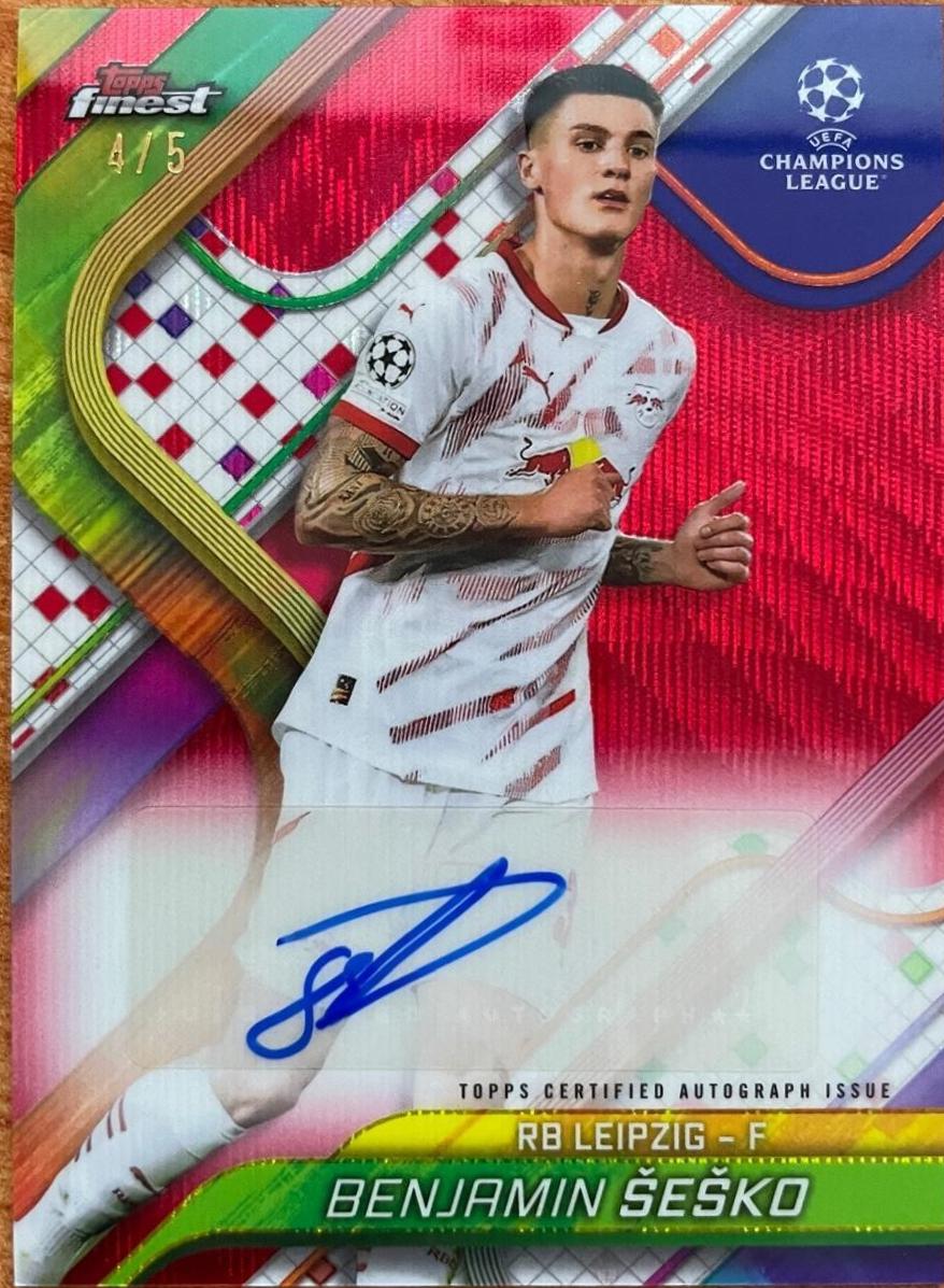 Benjamin Sesko [Red Wave Refractor] #BA-SE