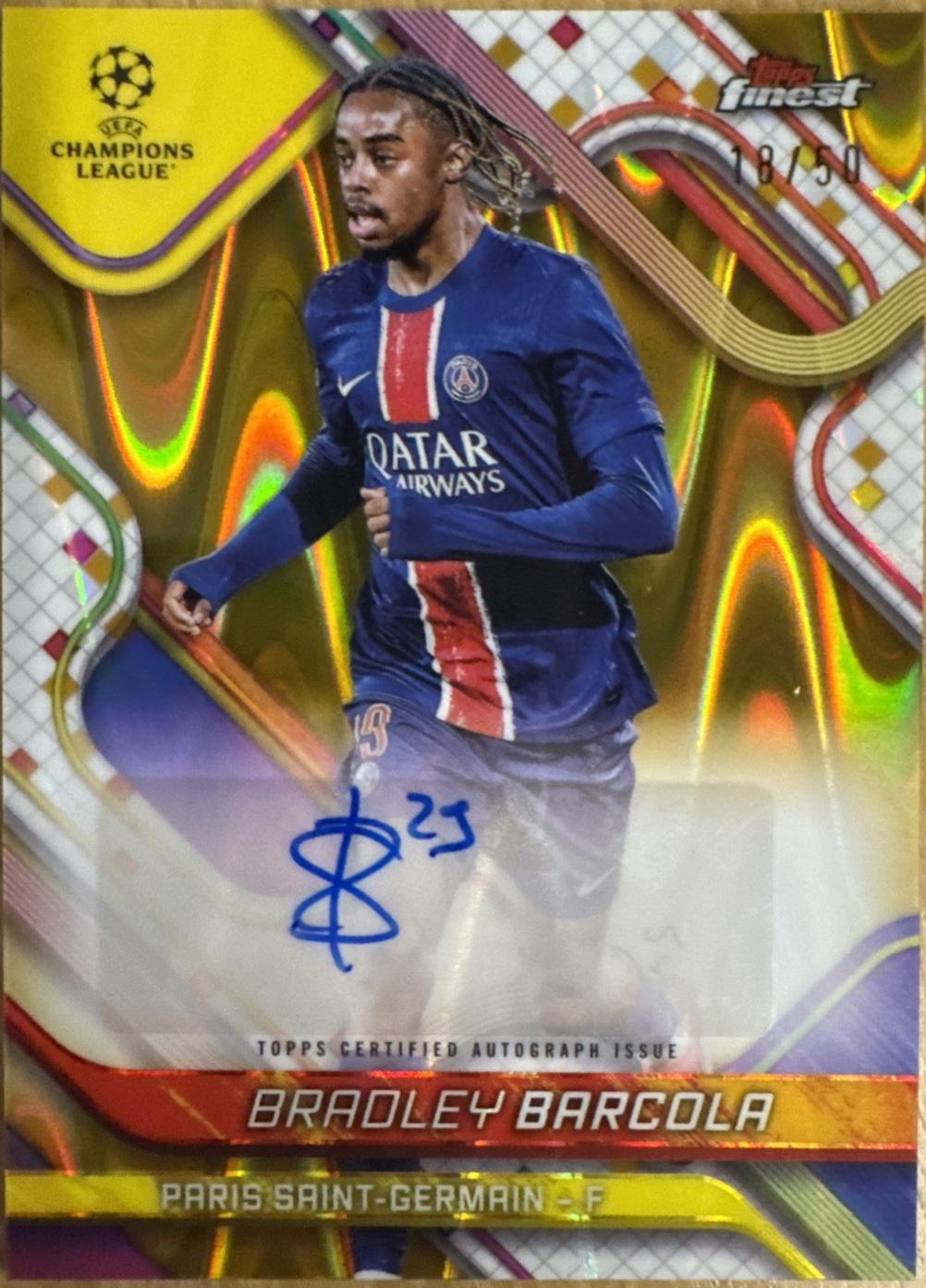 Bradley Barcola [Gold Wave Refractor] #BA-BB