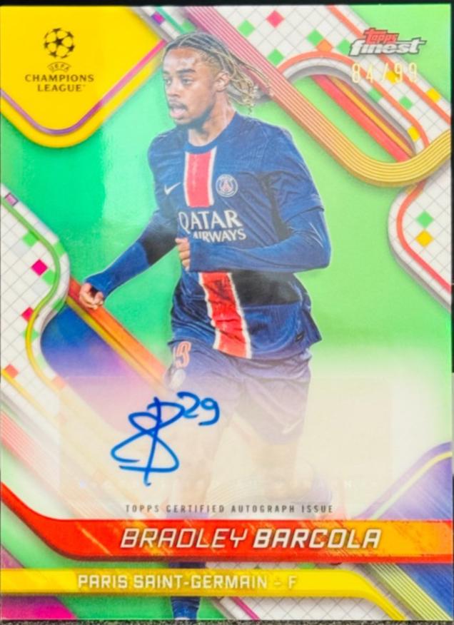 Bradley Barcola [Neon Green Refractor] #BA-BB