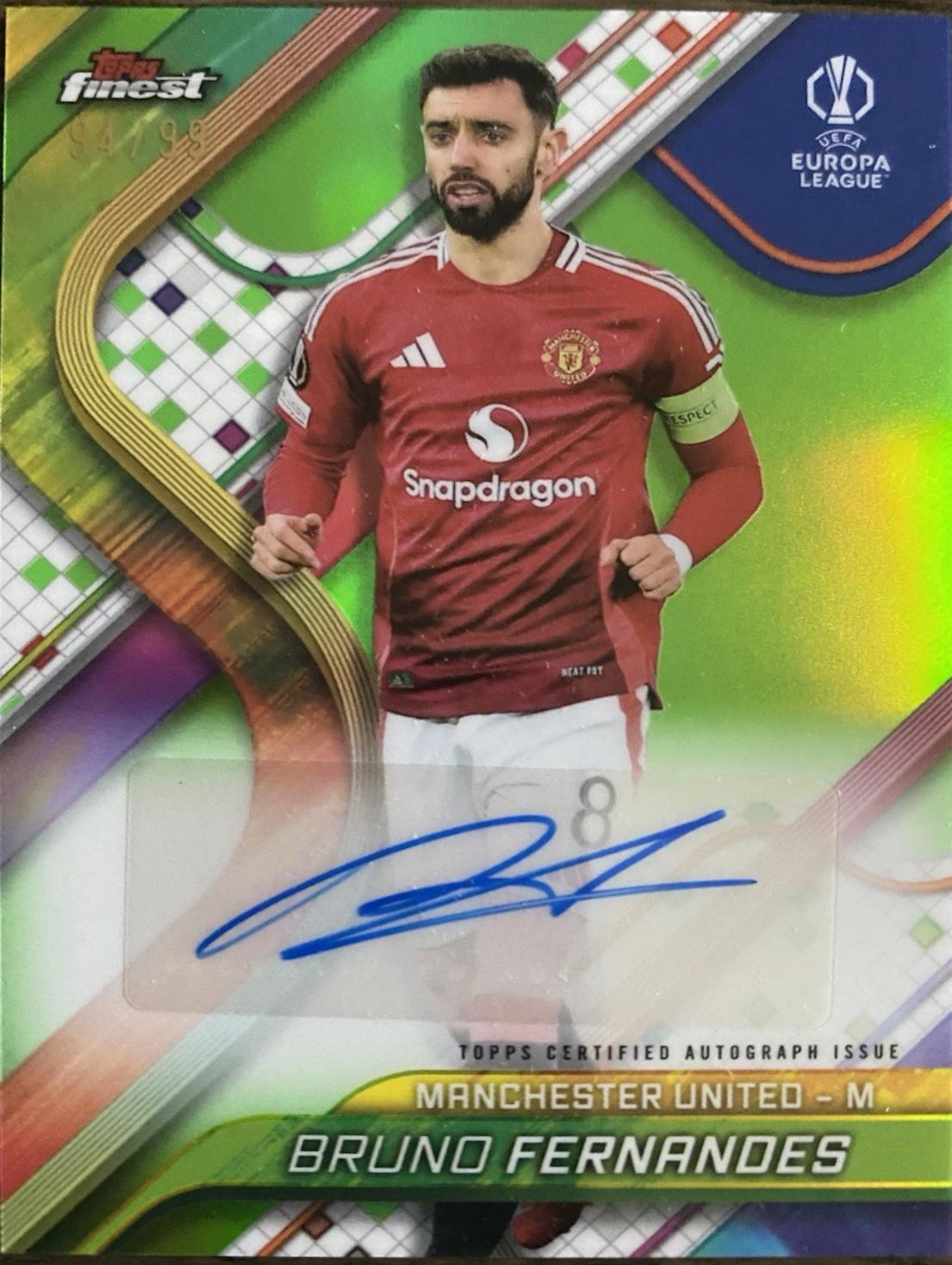 Bruno Fernandes [Neon Green Refractor] #BA-BF